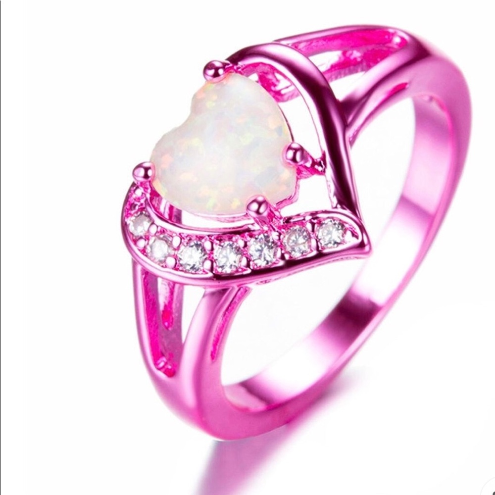 Valentines Pink Heart Ring 2 cute 🥰